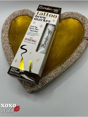The Crème Shop Tattoo Brow Marker - Deep Brown
